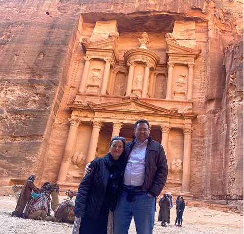 Archival photos of Baptists Elijah M. & Amy Brown in Petra