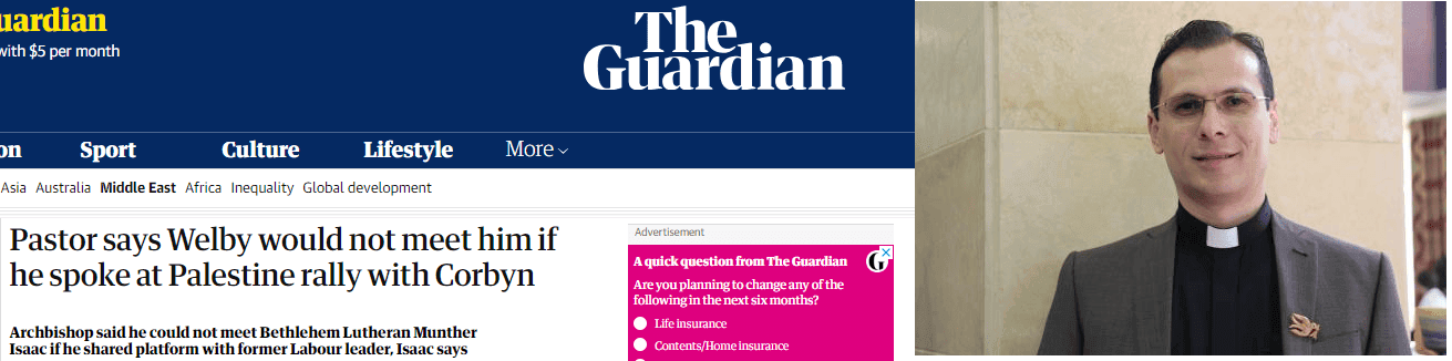 Left Guardian story ,right Rev Isaac القسيس منذر اسحق