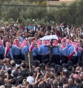 Military-style funeral for the Jordanian Christian martyrs