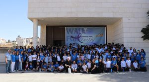 Group photo before beginning the "Walk for Life"